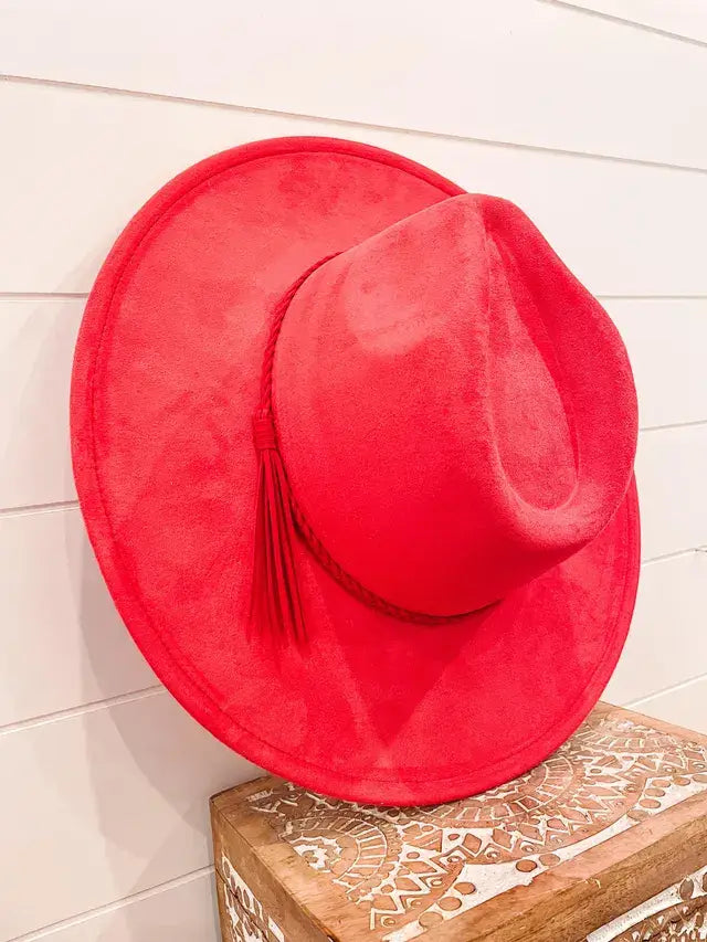 Blank Vegan Suede Hat: Beige