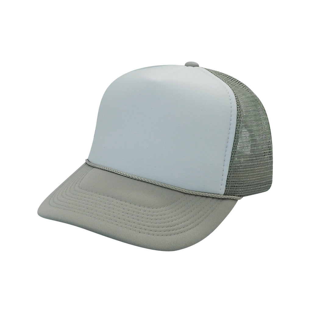 Nissun Classic Trucker Baseball Hats Caps Foam Mesh Blank Solid Two Tone Snapback: Maroon