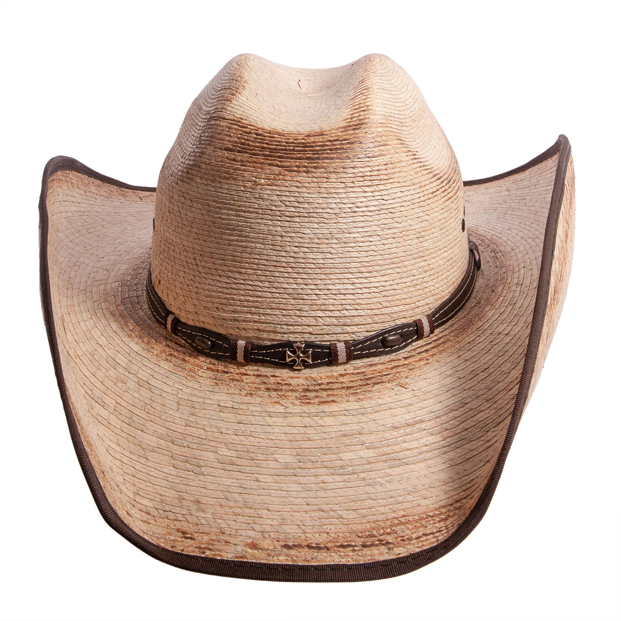 Mexican Palm Cowboy Hat - Style Lucas: Natural / LG
