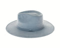 Stiff Brim Rancher Hat - Premium Vegan Suede - 12+ Colors!: Blue-Grey