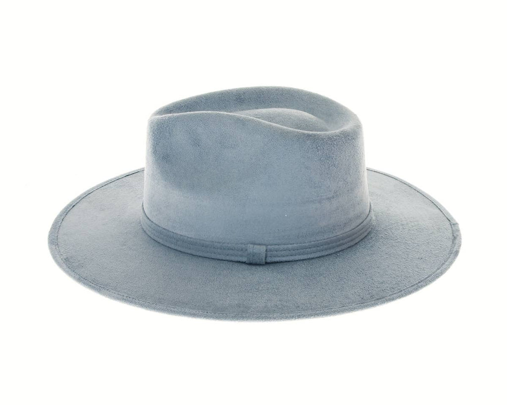 Stiff Brim Rancher Hat - Premium Vegan Suede - 12+ Colors!: Light Taupe