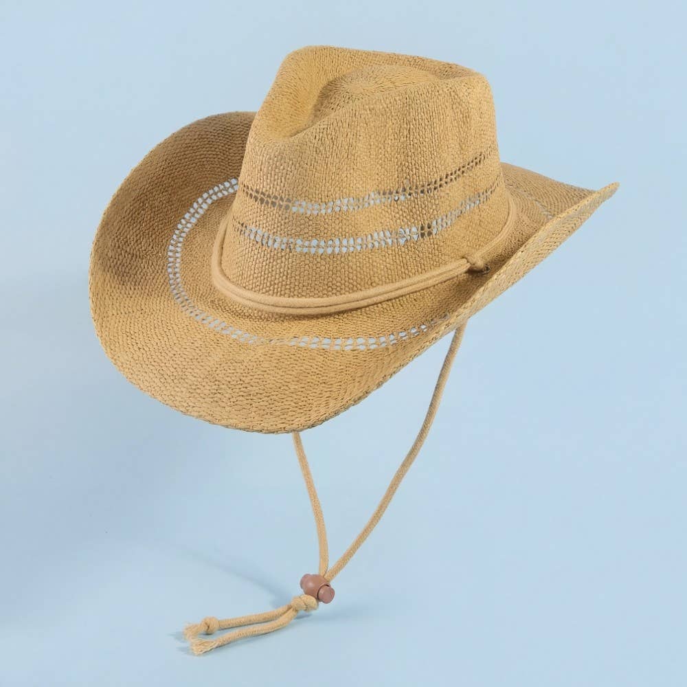 Straw Weave Cowboy Hat: KA