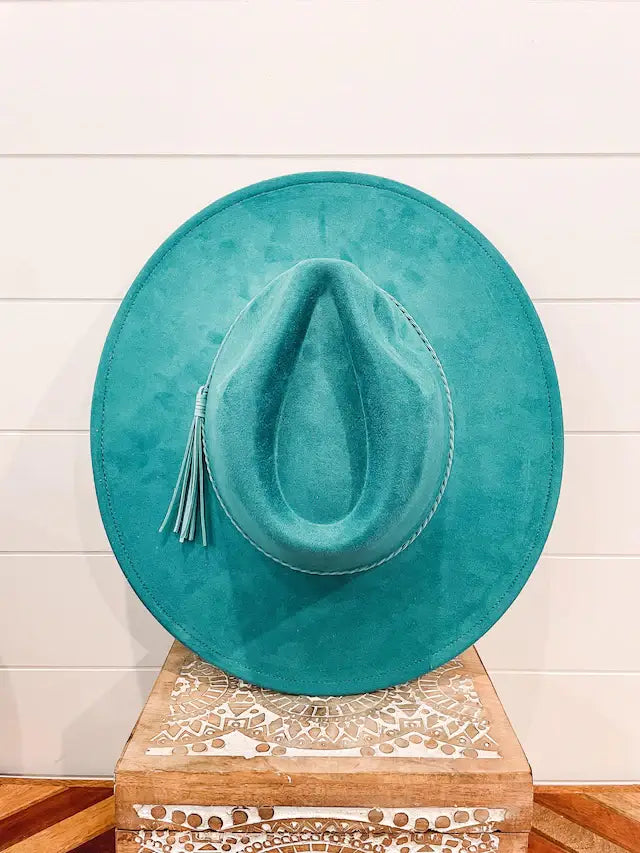 Blank Vegan Suede Hat: Beige