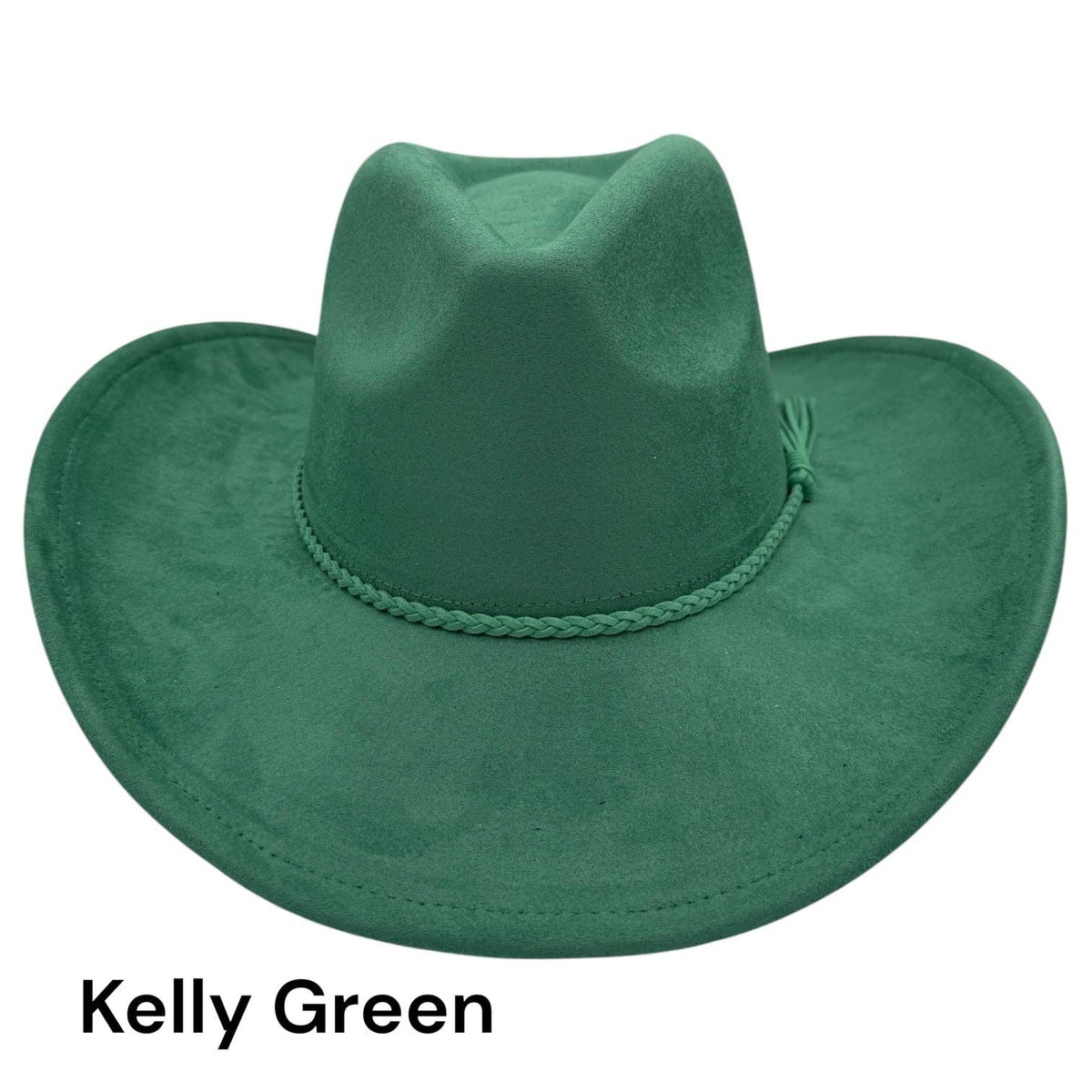 Cowboy Style Vegan Suede Hat for personalization: Sandstone