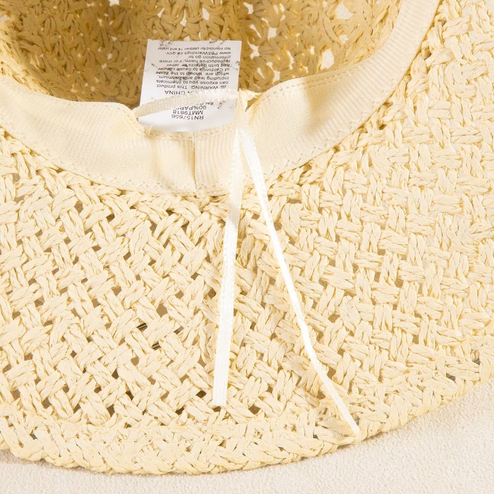 Braided Beads Straw Cowboy Hat: IV