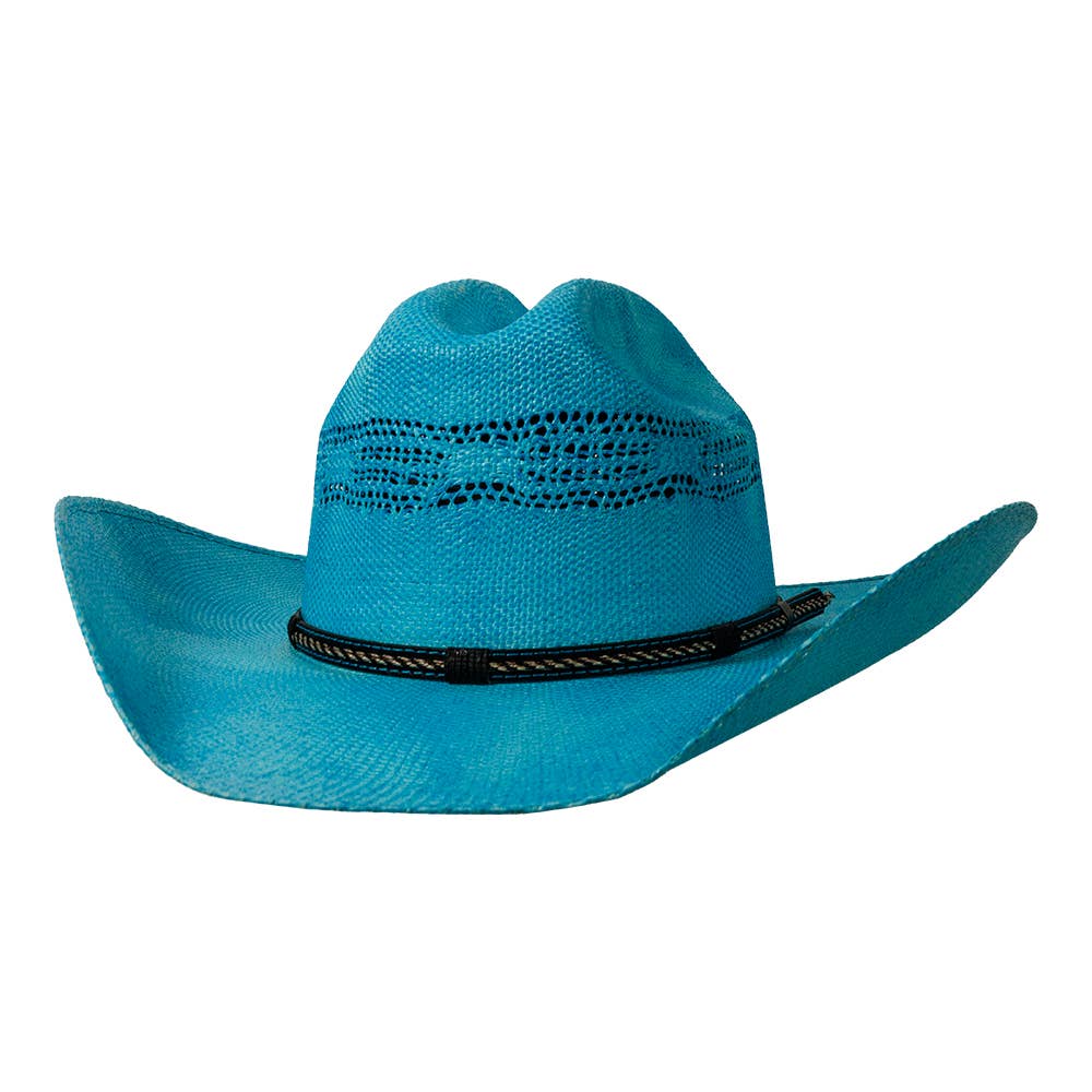 New Western Cowboy Straw Hat- Style American Maverick: Tan / MD