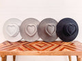 Heart Shaped Hat Blank: Stone