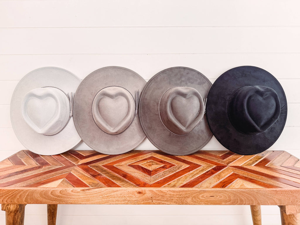 Heart Shaped Hat Blank: Light Grey