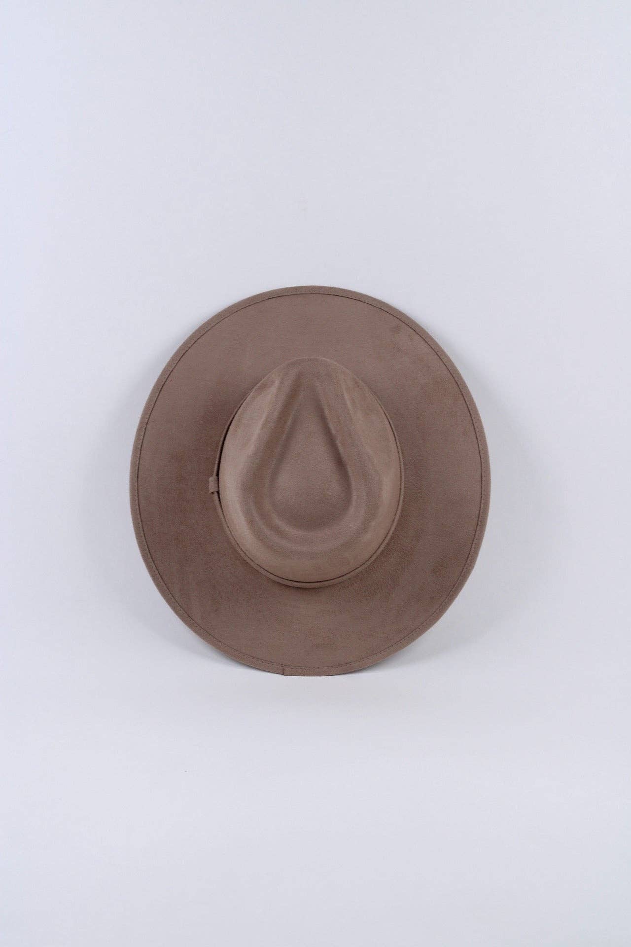 Vegan Suede Rancher Hat - Mocha: Medium