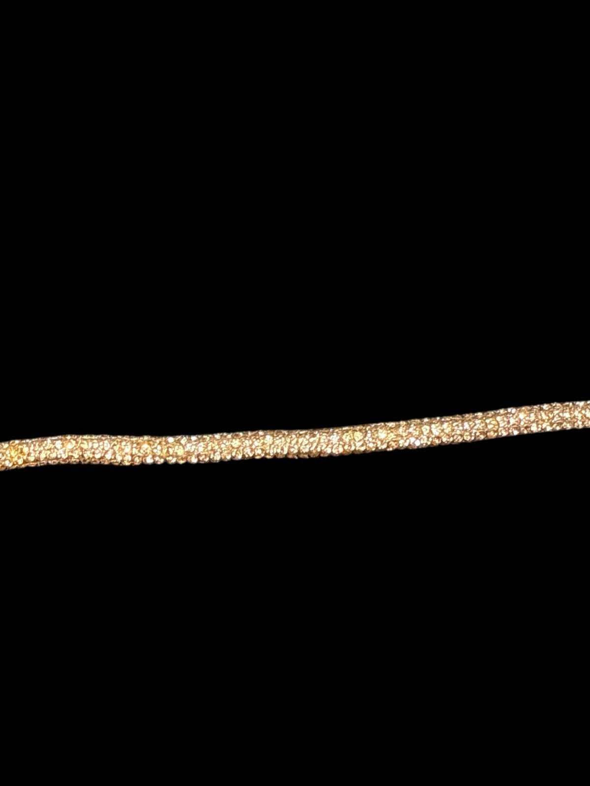 Rhinestone  lace accessory for hats : Black