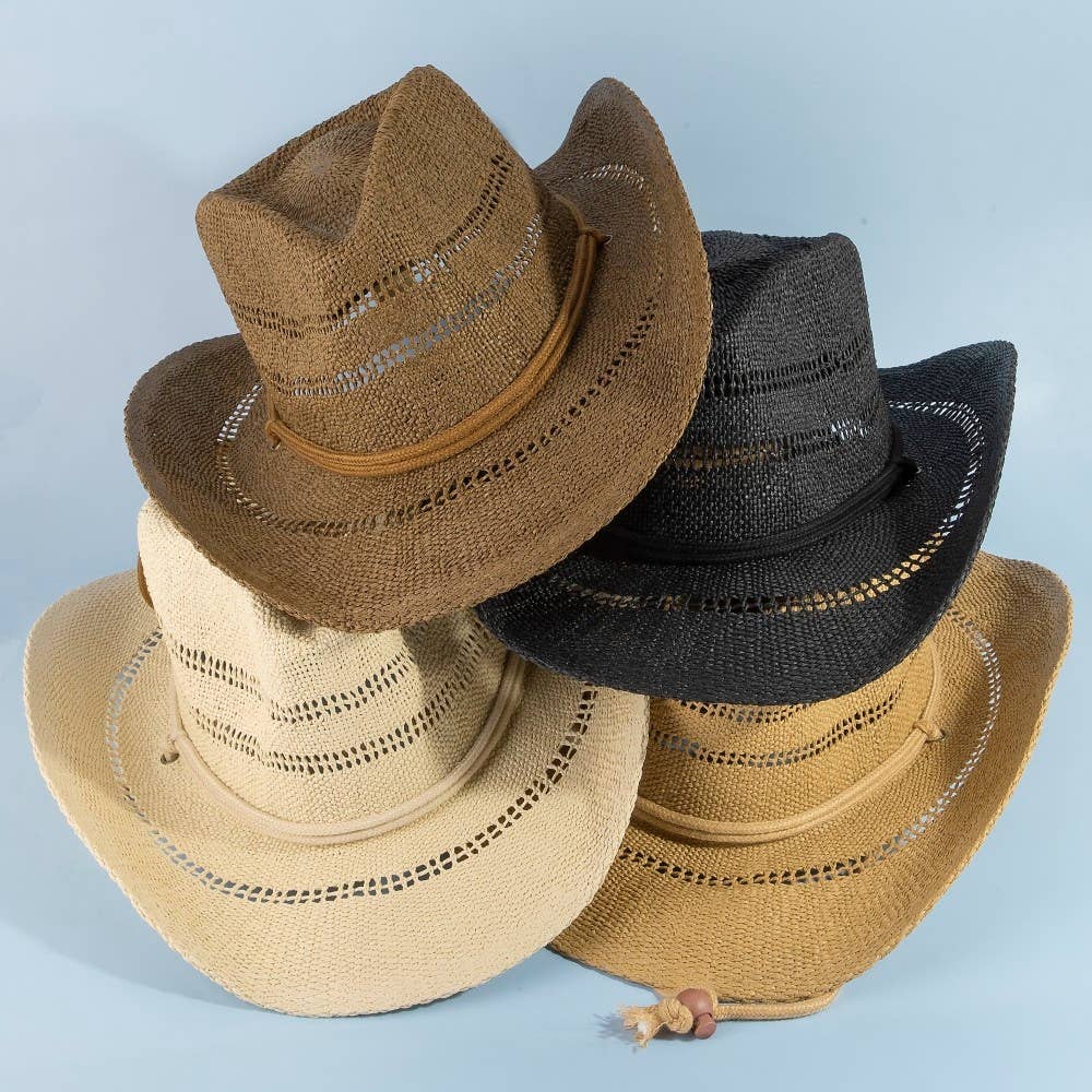 Straw Weave Cowboy Hat: KA