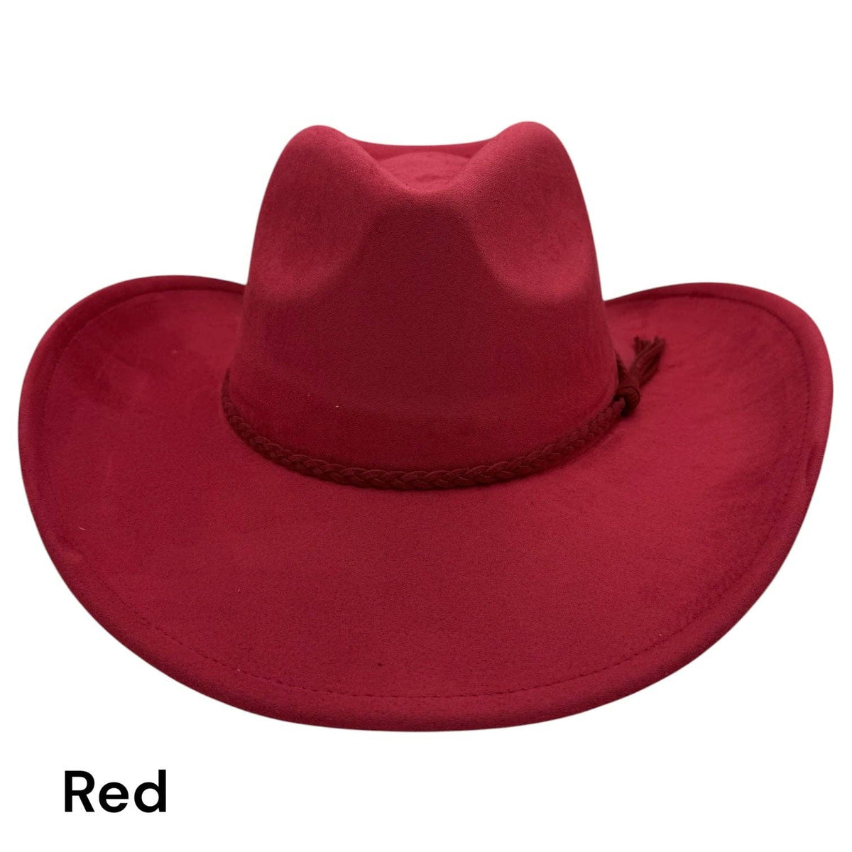 Cowboy Style Vegan Suede Hat for personalization: Dusty Rose