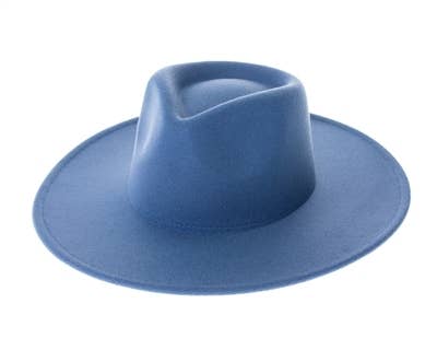 The Original Vegan Felt Rancher Hat - Many Colors!: Dusty Blue