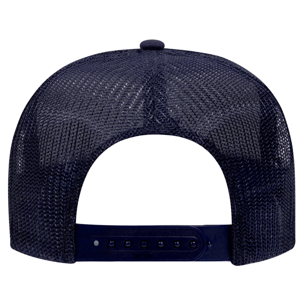 Otto 5-Panel High Crown Foam Trucker Hats, Mesh Back Cap - 39-165: Brn/Tan/Brn