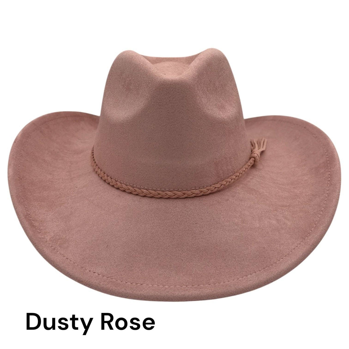 Cowboy Style Vegan Suede Hat for personalization: Sandstone