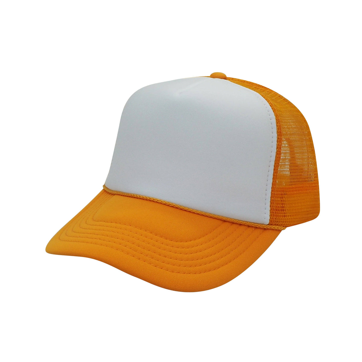 Nissun Classic Trucker Baseball Hats Caps Foam Mesh Blank Solid Two Tone Snapback: Maroon